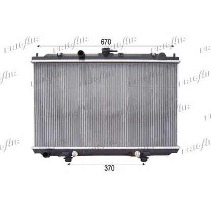 Photo Radiateur, refroidissement du moteur FRIGAIR 01213043