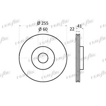 Photo Disque de frein FRIGAIR DC04101