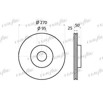 Photo Disque de frein FRIGAIR DC21102