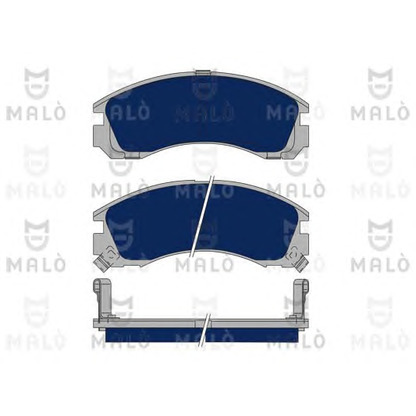 Photo Brake Pad Set, disc brake MALÒ 1050046