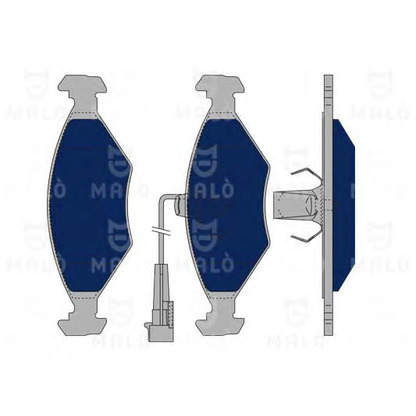 Zdjęcie Zestaw klocków hamulcowych, hamulce tarczowe MALÒ 1050072