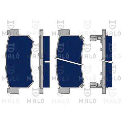 Photo Brake Pad Set, disc brake MALÒ 1050194