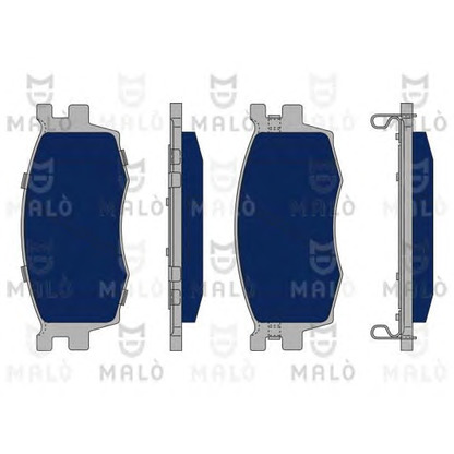 Photo Brake Pad Set, disc brake MALÒ 1050200