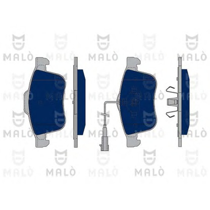 Photo Brake Pad Set, disc brake MALÒ 1050284