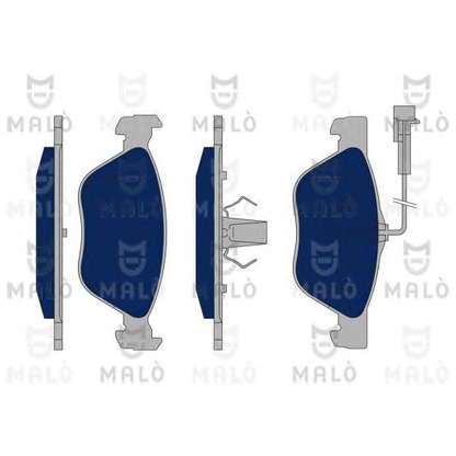 Photo Brake Pad Set, disc brake MALÒ 1050403