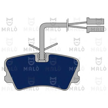 Photo Brake Pad Set, disc brake MALÒ 1050407