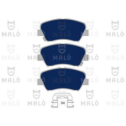 Photo Brake Pad Set, disc brake MALÒ 1050969