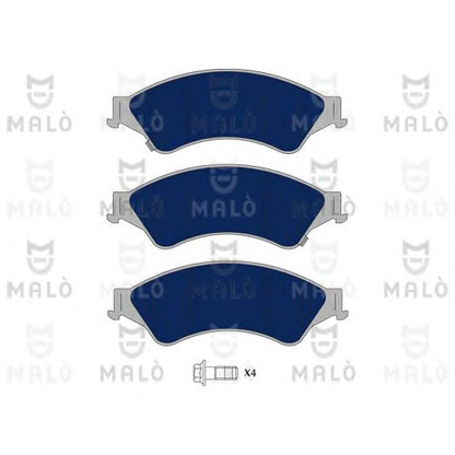 Photo Brake Pad Set, disc brake MALÒ 1051141