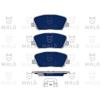 Photo Brake Pad Set, disc brake MALÒ 1051144