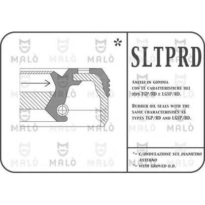 Photo Shaft Seal, manual transmission MALÒ 776PRDF