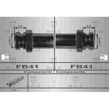 Foto Tubo flexible de frenos MALÒ 80044