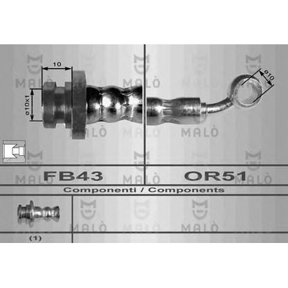 Photo Brake Hose MALÒ 80097