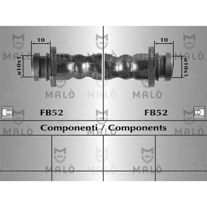 Foto Tubo flexible de frenos MALÒ 80121