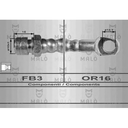 Foto Flessibile del freno MALÒ 8014