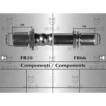Photo Brake Hose MALÒ 80145