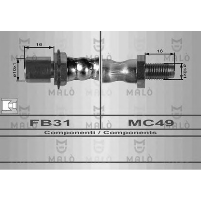 Photo Brake Hose MALÒ 80148