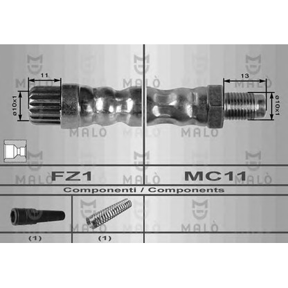 Photo Brake Hose MALÒ 80202