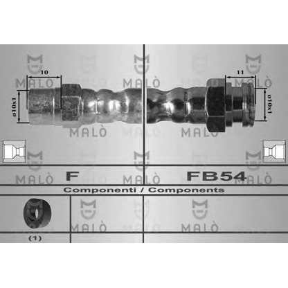 Foto Flessibile del freno MALÒ 80247