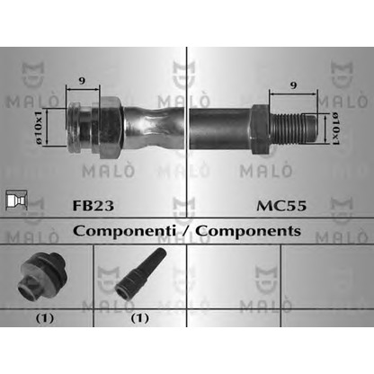 Фото Тормозной шланг MALÒ 80285