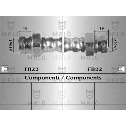 Foto Tubo flexible de frenos MALÒ 80325