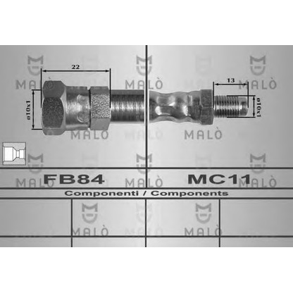 Photo Brake Hose MALÒ 80338