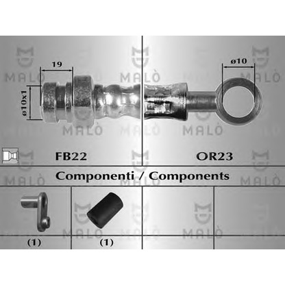 Foto Tubo flexible de frenos MALÒ 80357