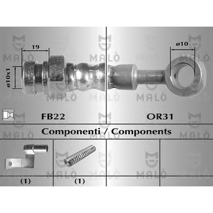 Photo Brake Hose MALÒ 80478