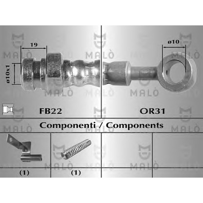 Photo Brake Hose MALÒ 80479