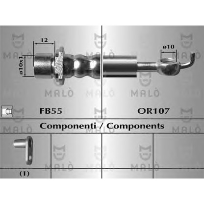 Photo Brake Hose MALÒ 80619