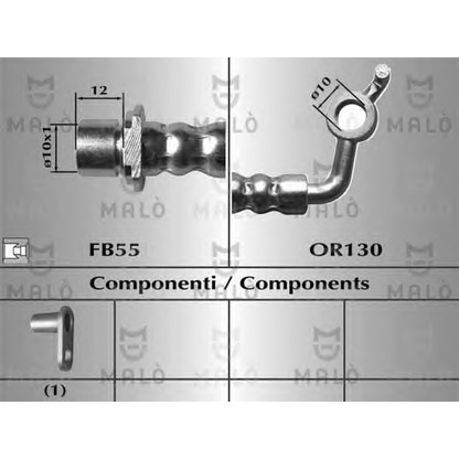 Photo Brake Hose MALÒ 80646