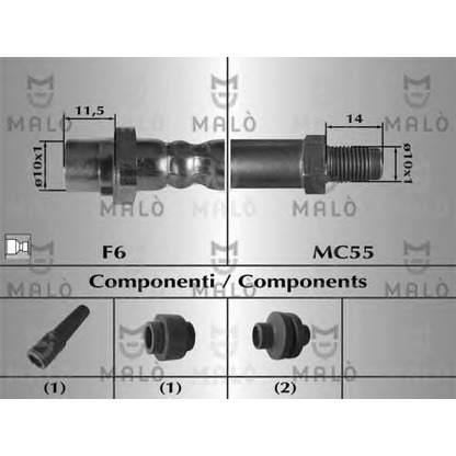 Photo Brake Hose MALÒ 80656