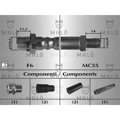 Фото Тормозной шланг MALÒ 80657