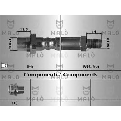 Photo Brake Hose MALÒ 80658