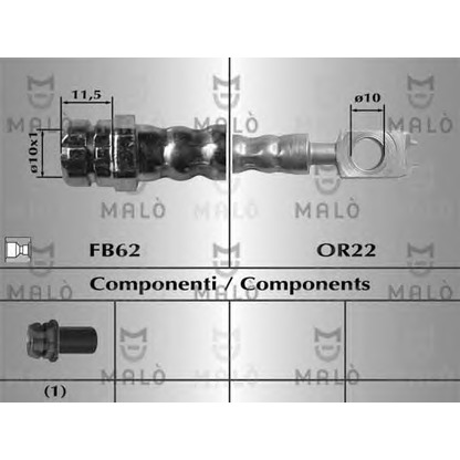 Photo Brake Hose MALÒ 80722