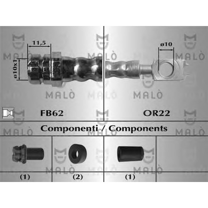 Photo Brake Hose MALÒ 80851
