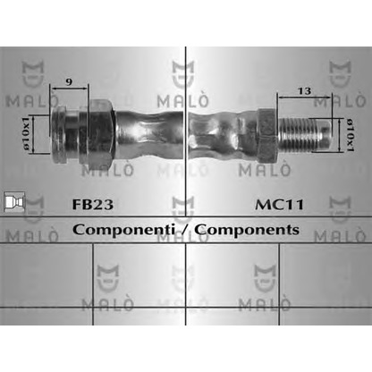 Photo Brake Hose MALÒ 80854