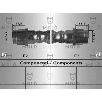 Foto Tubo flexible de frenos MALÒ 80896