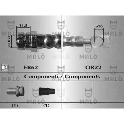 Foto Flessibile del freno MALÒ 81068