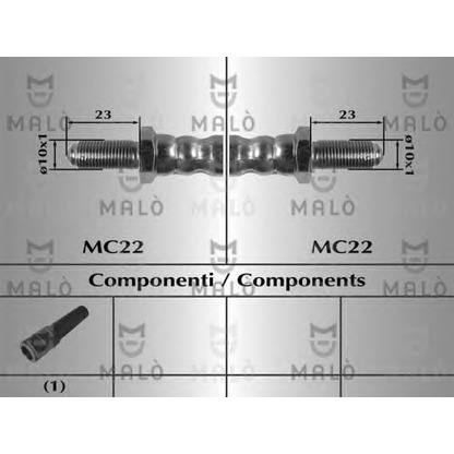Фото Тормозной шланг MALÒ 8204
