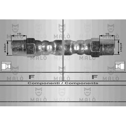 Zdjęcie Przewód hamulcowy elastyczny MALÒ 8242