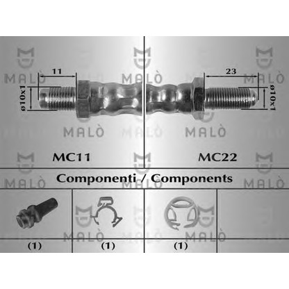 Фото Тормозной шланг MALÒ 8420