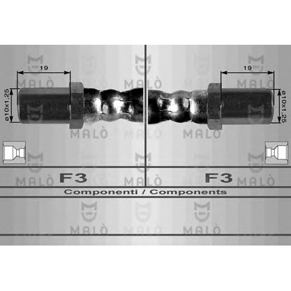 Zdjęcie Przewód hamulcowy elastyczny MALÒ 8511