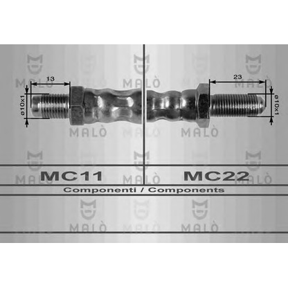 Zdjęcie Przewód hamulcowy elastyczny MALÒ 8525