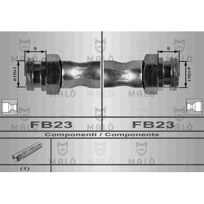 Zdjęcie Przewód hamulcowy elastyczny MALÒ 8530