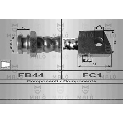 Foto Flessibile del freno MALÒ 8618