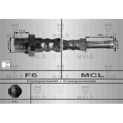 Photo Flexible de frein MALÒ 8910