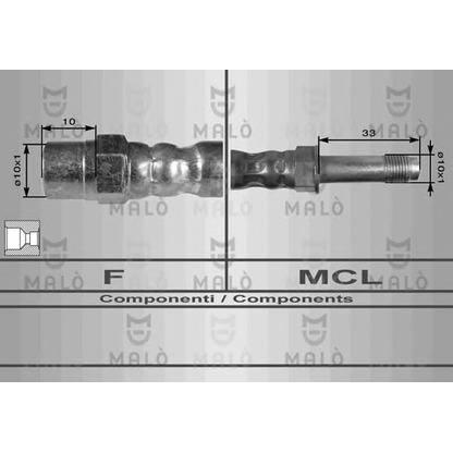 Фото Тормозной шланг MALÒ 8925