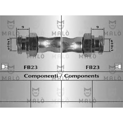 Foto Tubo flexible de frenos MALÒ 8991