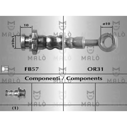 Photo Brake Hose MALÒ 8995