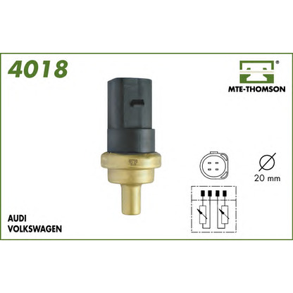 Photo Sensor, coolant temperature MTE-THOMSON 4018